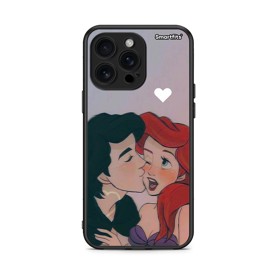 iPhone 16 Pro Max Mermaid Love Θήκη Αγίου Βαλεντίνου από τη Smartfits με σχέδιο στο πίσω μέρος και μαύρο περίβλημα | Smartphone case with colorful back and black bezels by Smartfits