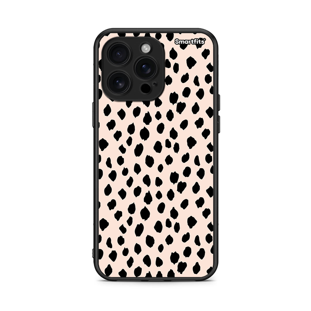 iPhone 16 Pro Max New Polka Dots θήκη από τη Smartfits με σχέδιο στο πίσω μέρος και μαύρο περίβλημα | Smartphone case with colorful back and black bezels by Smartfits