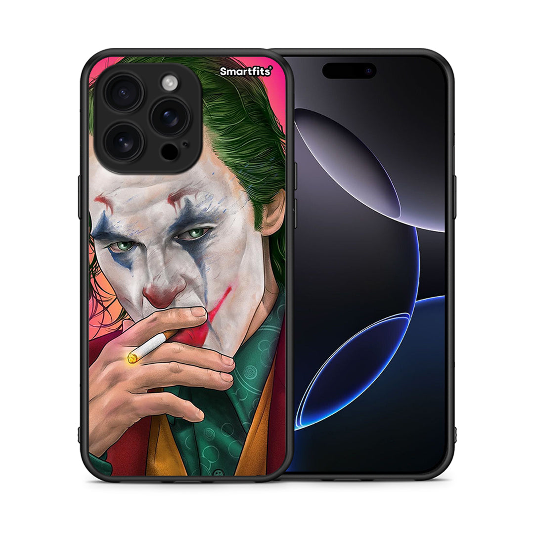 Θήκη iPhone 16 Pro Max JokesOnU PopArt από τη Smartfits με σχέδιο στο πίσω μέρος και μαύρο περίβλημα | iPhone 16 Pro Max JokesOnU PopArt case with colorful back and black bezels