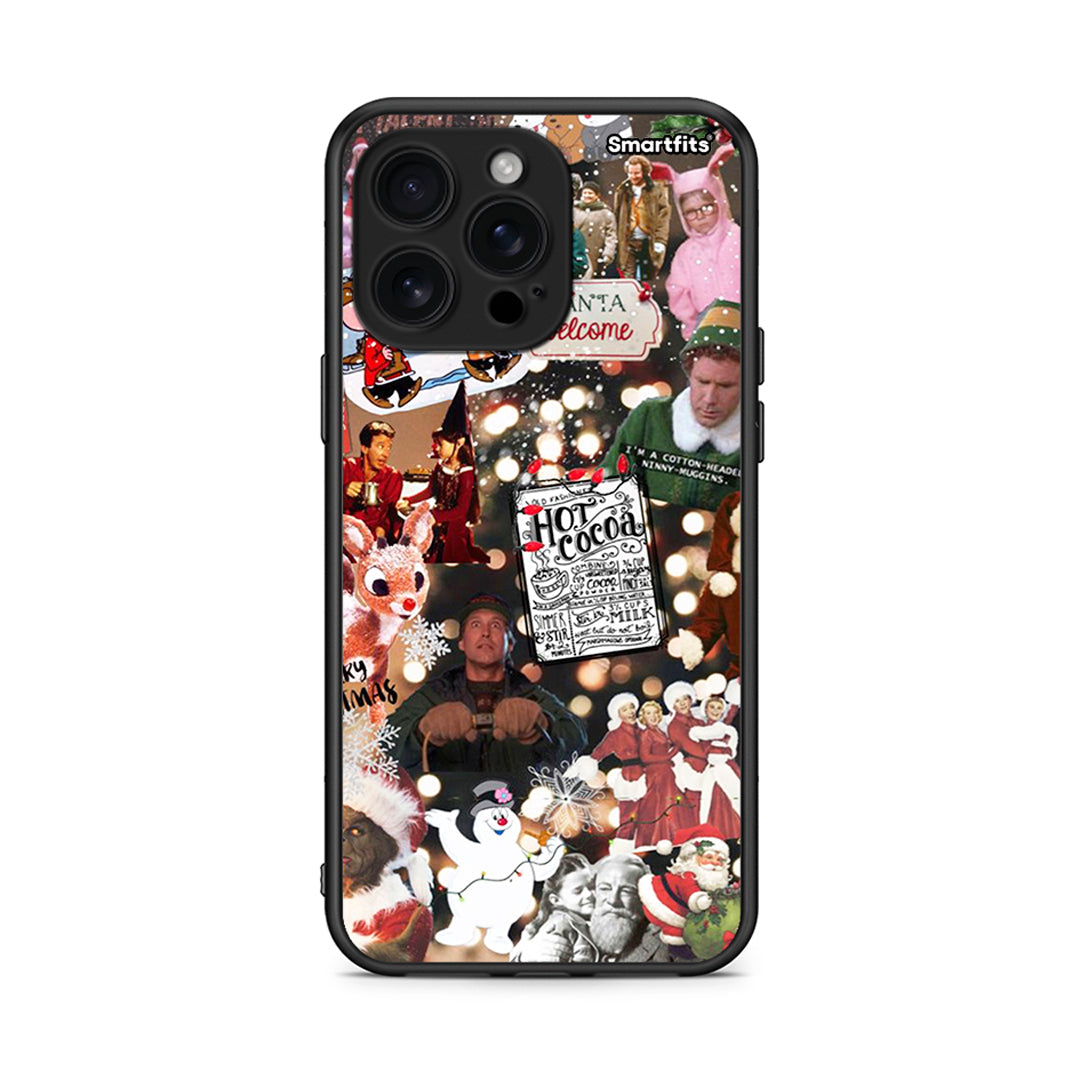 iPhone 16 Pro Max Xmas Movies θήκη από τη Smartfits με σχέδιο στο πίσω μέρος και μαύρο περίβλημα | Smartphone case with colorful back and black bezels by Smartfits