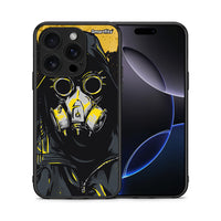 Thumbnail for Θήκη iPhone 16 Pro Mask PopArt από τη Smartfits με σχέδιο στο πίσω μέρος και μαύρο περίβλημα | iPhone 16 Pro Mask PopArt case with colorful back and black bezels