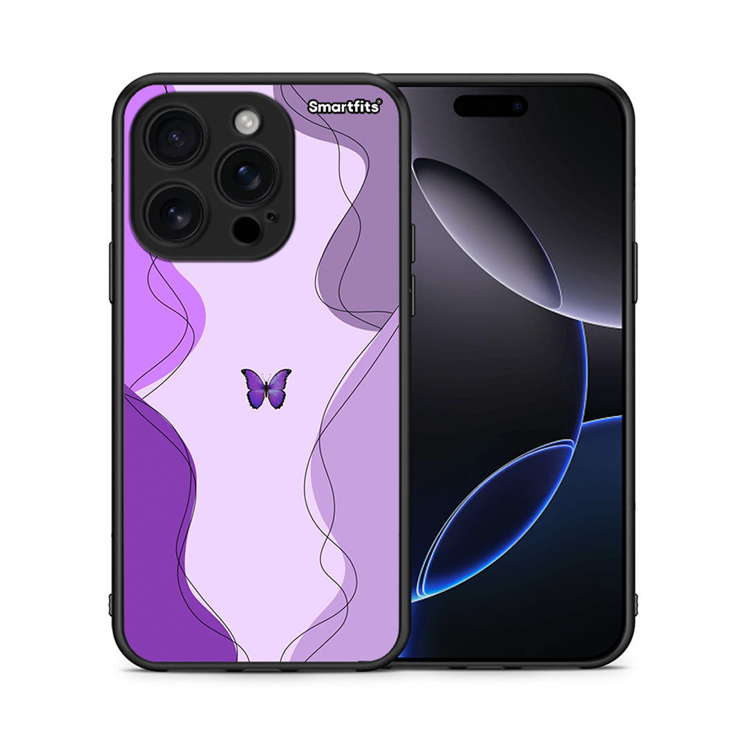 Purple Mariposa - iPhone 16 Pro θήκη