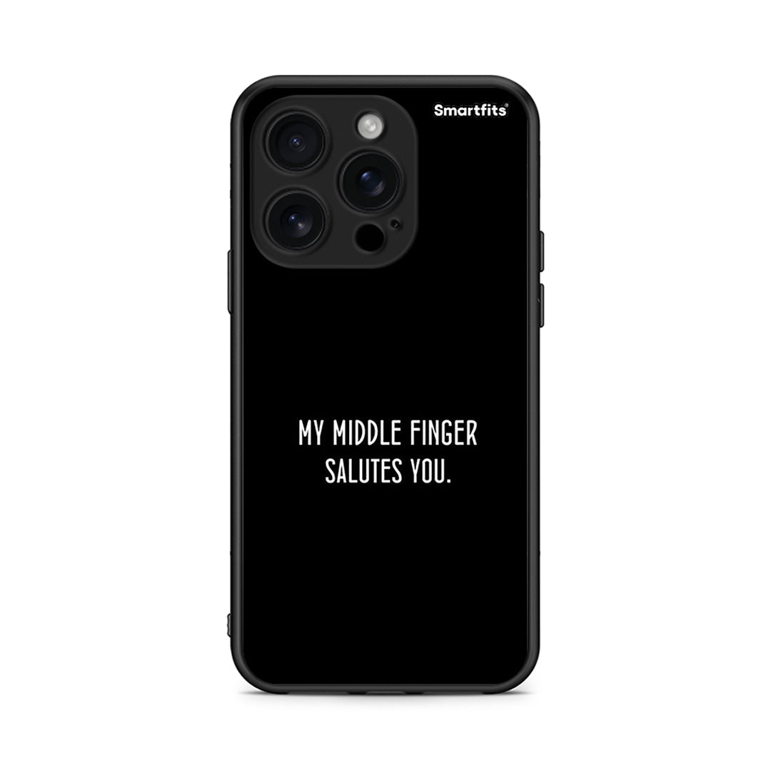 iPhone 16 Pro Salute θήκη από τη Smartfits με σχέδιο στο πίσω μέρος και μαύρο περίβλημα | Smartphone case with colorful back and black bezels by Smartfits