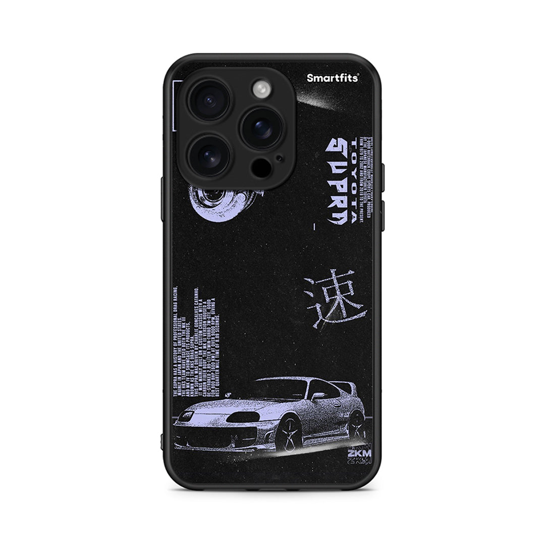 iPhone 16 Pro Tokyo Drift Θήκη Αγίου Βαλεντίνου από τη Smartfits με σχέδιο στο πίσω μέρος και μαύρο περίβλημα | Smartphone case with colorful back and black bezels by Smartfits