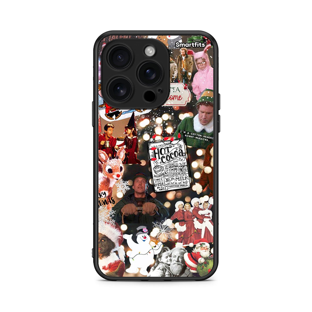 iPhone 16 Pro Xmas Movies θήκη από τη Smartfits με σχέδιο στο πίσω μέρος και μαύρο περίβλημα | Smartphone case with colorful back and black bezels by Smartfits