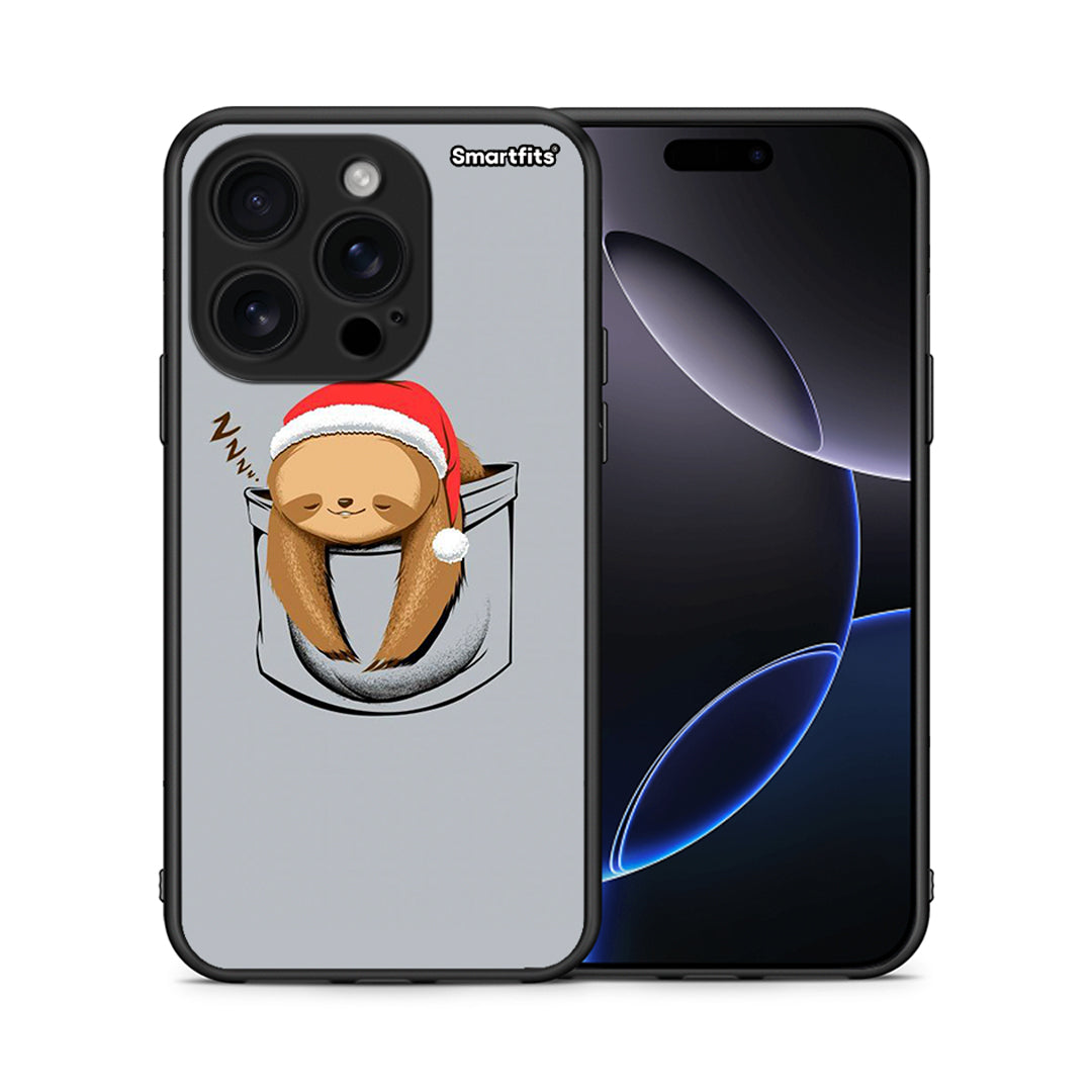 Θήκη iPhone 16 Pro Xmas Zzzz από τη Smartfits με σχέδιο στο πίσω μέρος και μαύρο περίβλημα | iPhone 16 Pro Xmas Zzzz case with colorful back and black bezels