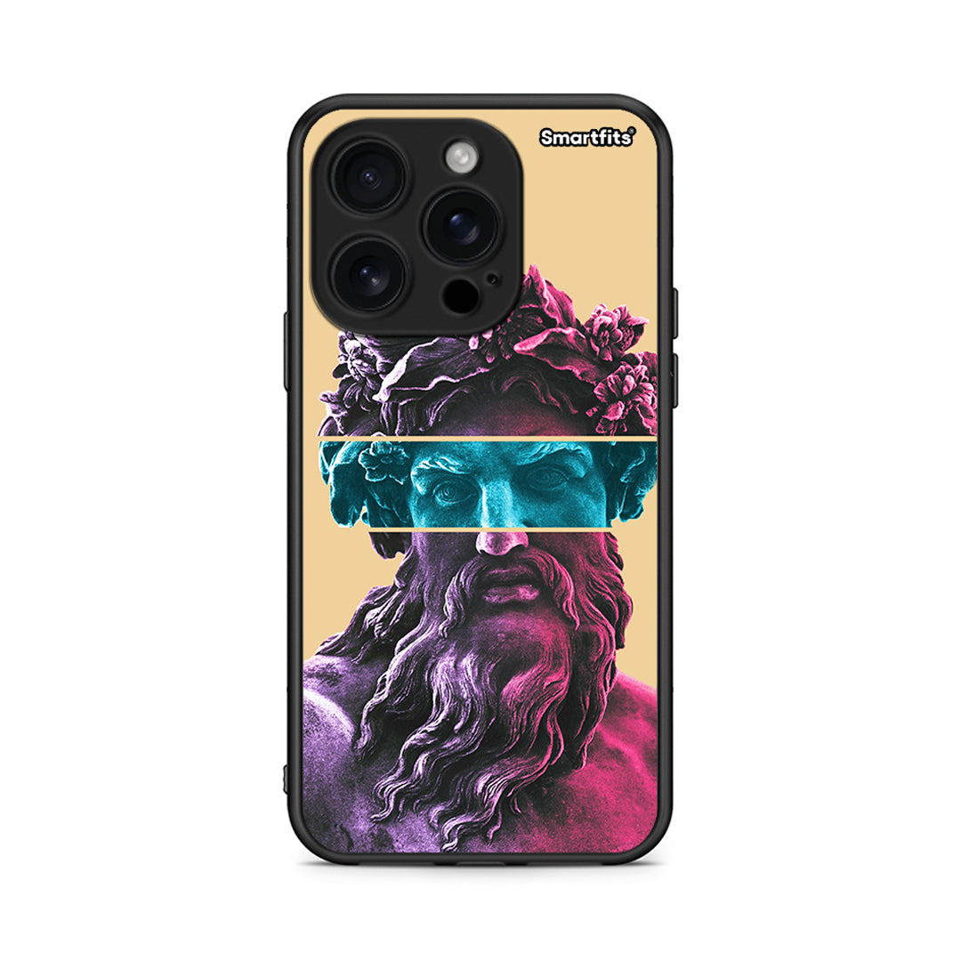 iPhone 16 Pro Zeus Art Θήκη Αγίου Βαλεντίνου από τη Smartfits με σχέδιο στο πίσω μέρος και μαύρο περίβλημα | Smartphone case with colorful back and black bezels by Smartfits