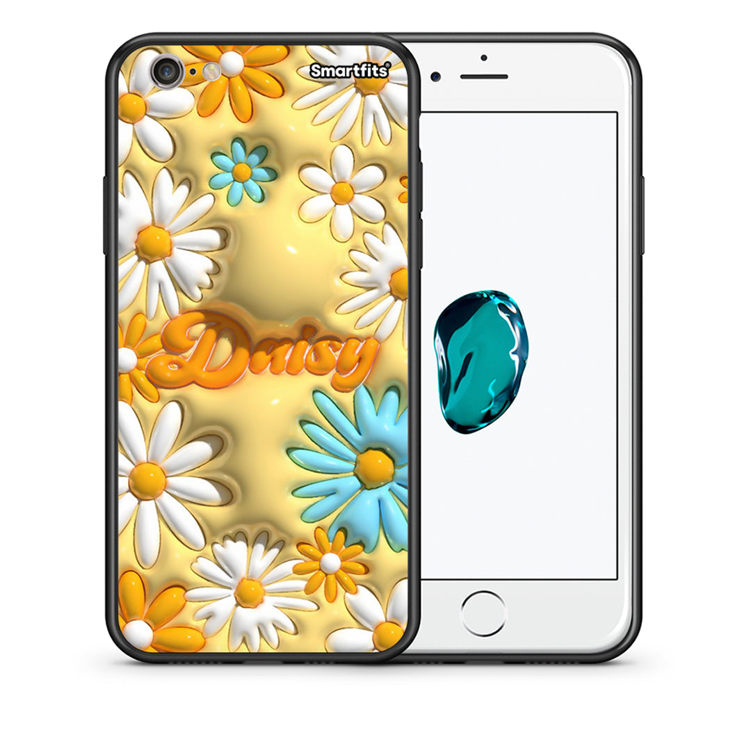 Θήκη iPhone 7/8/SE 2020 Bubble Daisies από τη Smartfits με σχέδιο στο πίσω μέρος και μαύρο περίβλημα | iPhone 7/8/SE 2020 Bubble Daisies case with colorful back and black bezels