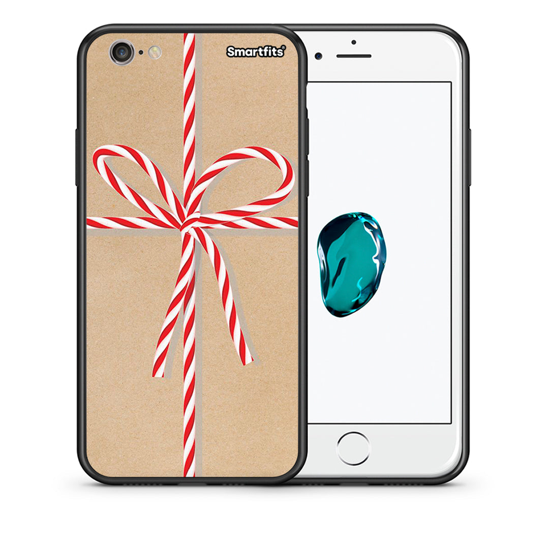 Θήκη iPhone 6 Plus/6s Plus Christmas Gift από τη Smartfits με σχέδιο στο πίσω μέρος και μαύρο περίβλημα | iPhone 6 Plus/6s Plus Christmas Gift case with colorful back and black bezels