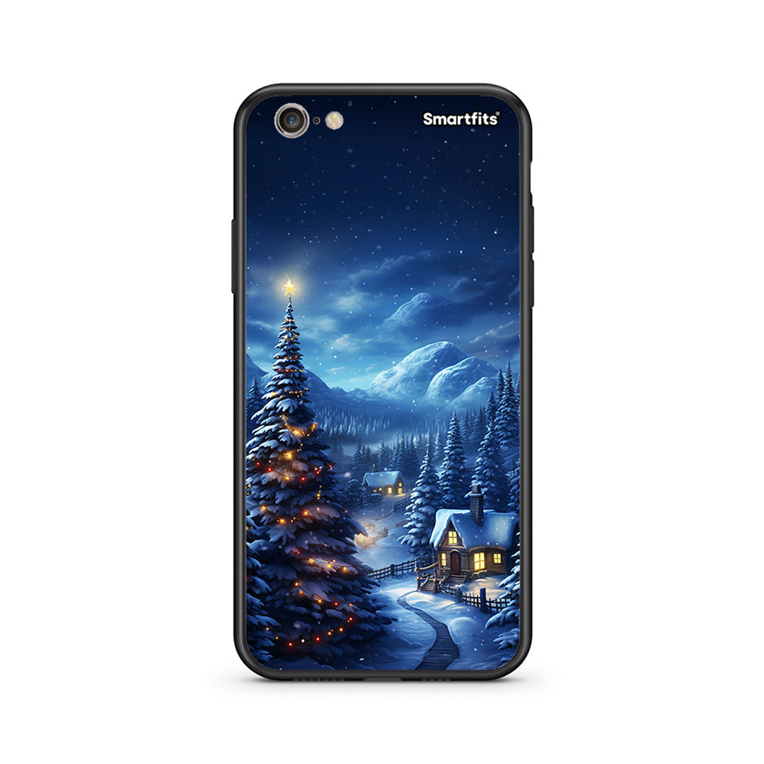 iphone 6 plus 6s plus Christmas Scenery θήκη από τη Smartfits με σχέδιο στο πίσω μέρος και μαύρο περίβλημα | Smartphone case with colorful back and black bezels by Smartfits