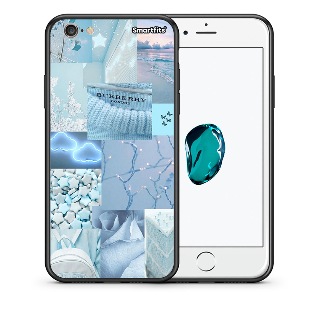 Θήκη iPhone 6/6s Ciel Aesthetic Collage από τη Smartfits με σχέδιο στο πίσω μέρος και μαύρο περίβλημα | iPhone 6/6s Ciel Aesthetic Collage case with colorful back and black bezels