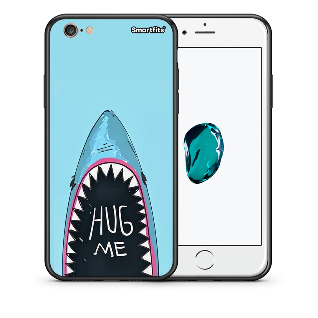 Θήκη iPhone 6 Plus/6s Plus Hug Me από τη Smartfits με σχέδιο στο πίσω μέρος και μαύρο περίβλημα | iPhone 6 Plus/6s Plus Hug Me case with colorful back and black bezels