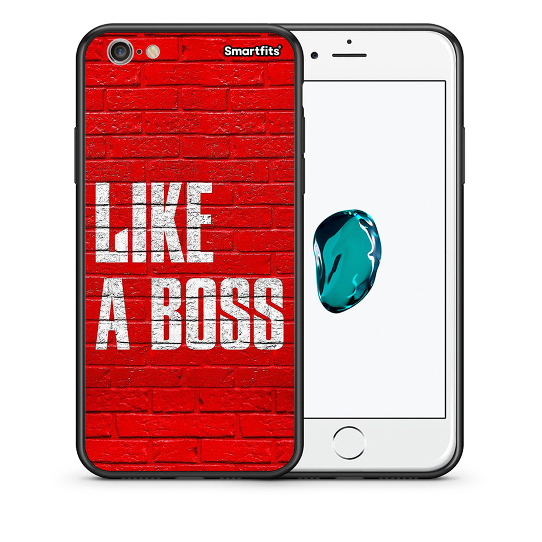 Θήκη iPhone 6 Plus/6s Plus Like A Boss από τη Smartfits με σχέδιο στο πίσω μέρος και μαύρο περίβλημα | iPhone 6 Plus/6s Plus Like A Boss case with colorful back and black bezels