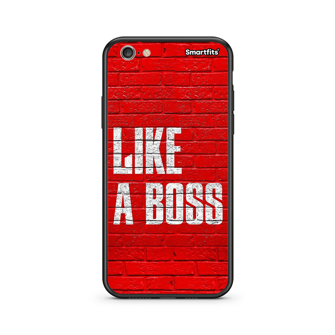 iphone 6 plus 6s plus Like A Boss θήκη από τη Smartfits με σχέδιο στο πίσω μέρος και μαύρο περίβλημα | Smartphone case with colorful back and black bezels by Smartfits