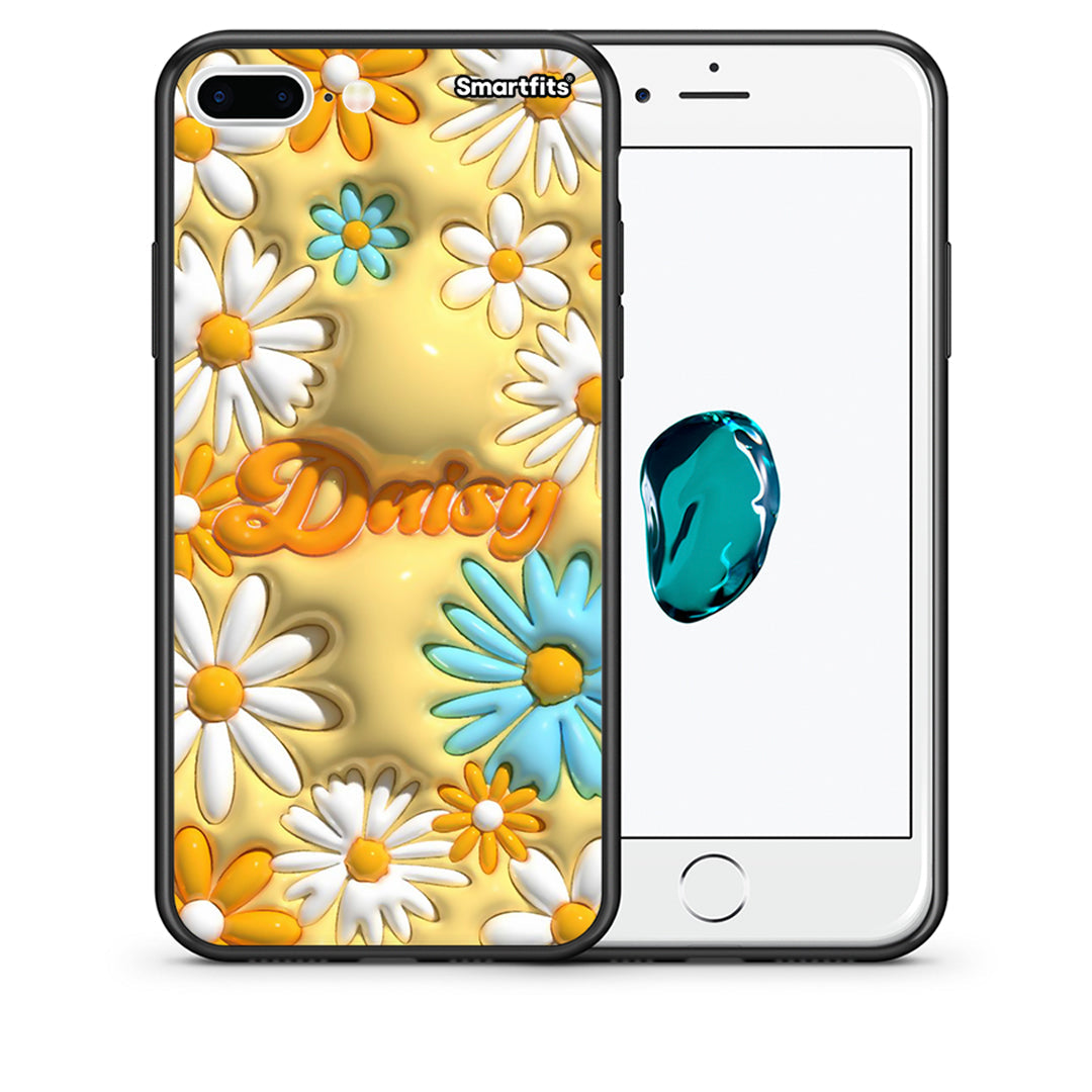 Θήκη iPhone 7 Plus/8 Plus Bubble Daisies από τη Smartfits με σχέδιο στο πίσω μέρος και μαύρο περίβλημα | iPhone 7 Plus/8 Plus Bubble Daisies case with colorful back and black bezels