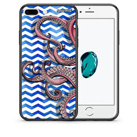 Thumbnail for Θήκη iPhone 7 Plus/8 Plus Chevron Devilfish από τη Smartfits με σχέδιο στο πίσω μέρος και μαύρο περίβλημα | iPhone 7 Plus/8 Plus Chevron Devilfish case with colorful back and black bezels