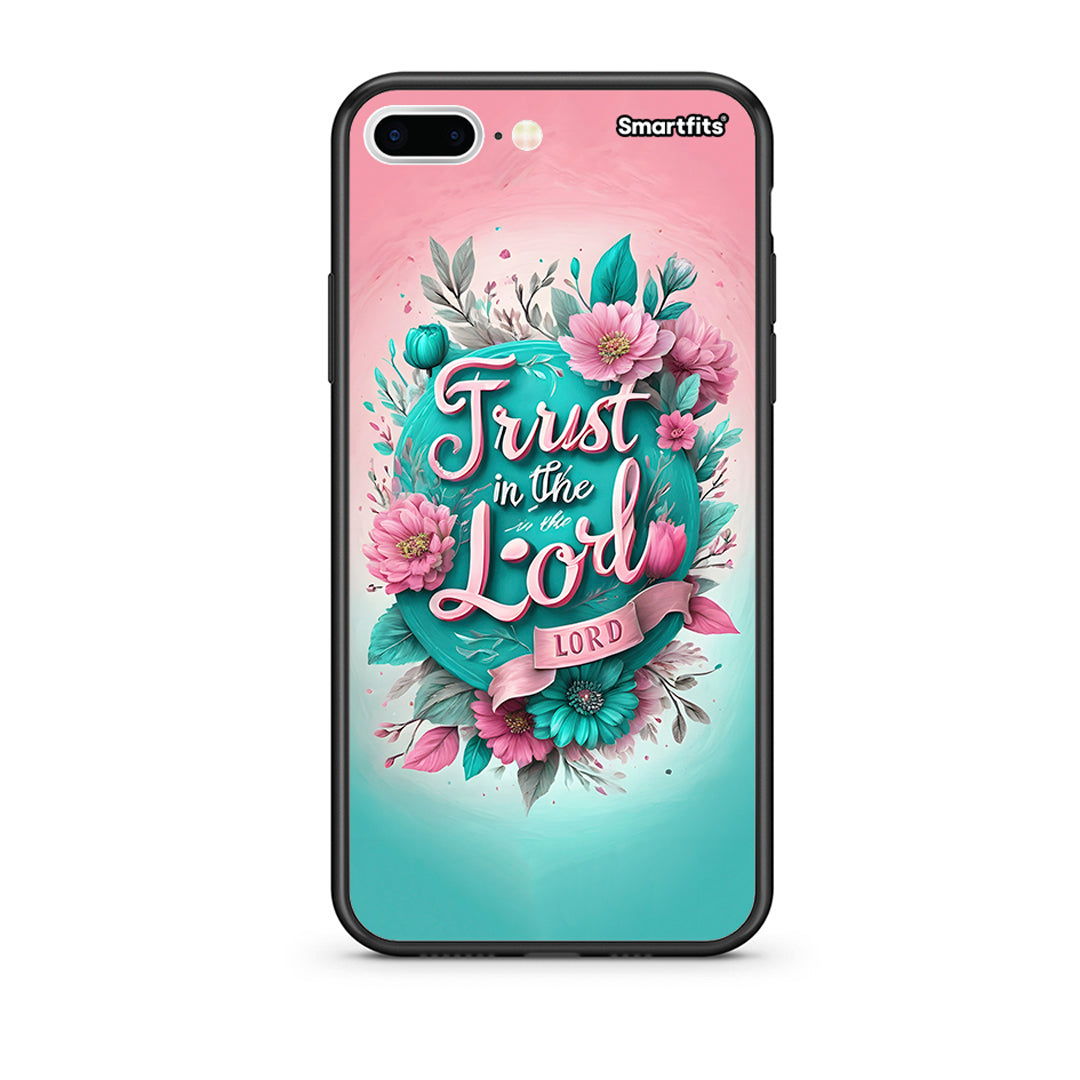 iPhone 7 Plus/8 Plus Lord Trust θήκη από τη Smartfits με σχέδιο στο πίσω μέρος και μαύρο περίβλημα | Smartphone case with colorful back and black bezels by Smartfits