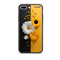 Thumbnail for iPhone 7 Plus/8 Plus Yellow Daisies θήκη από τη Smartfits με σχέδιο στο πίσω μέρος και μαύρο περίβλημα | Smartphone case with colorful back and black bezels by Smartfits