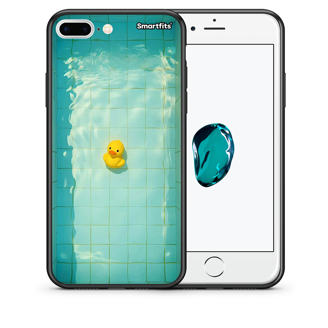 Θήκη iPhone 7 Plus/8 Plus Yellow Duck από τη Smartfits με σχέδιο στο πίσω μέρος και μαύρο περίβλημα | iPhone 7 Plus/8 Plus Yellow Duck case with colorful back and black bezels