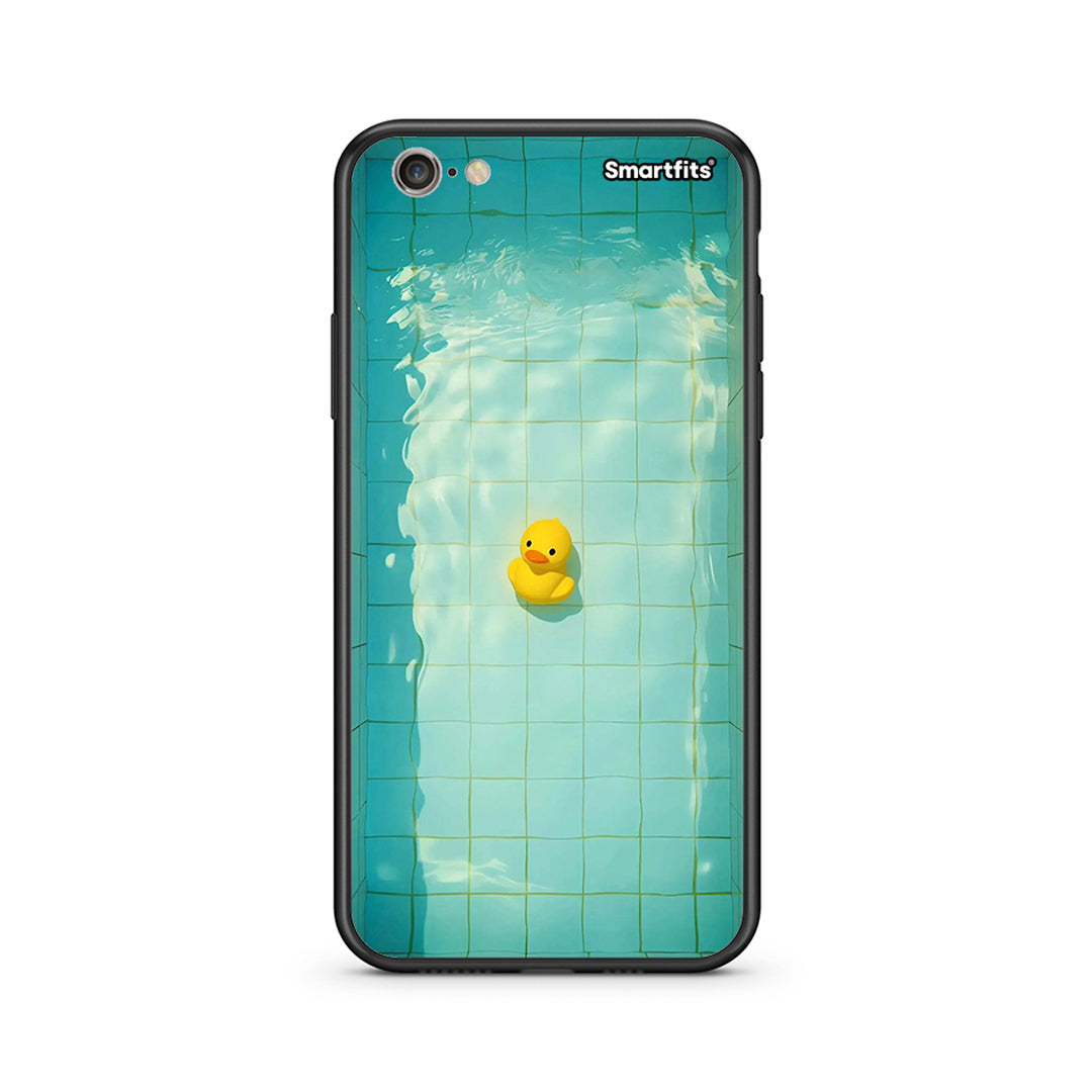 iphone 6 6s Yellow Duck θήκη από τη Smartfits με σχέδιο στο πίσω μέρος και μαύρο περίβλημα | Smartphone case with colorful back and black bezels by Smartfits