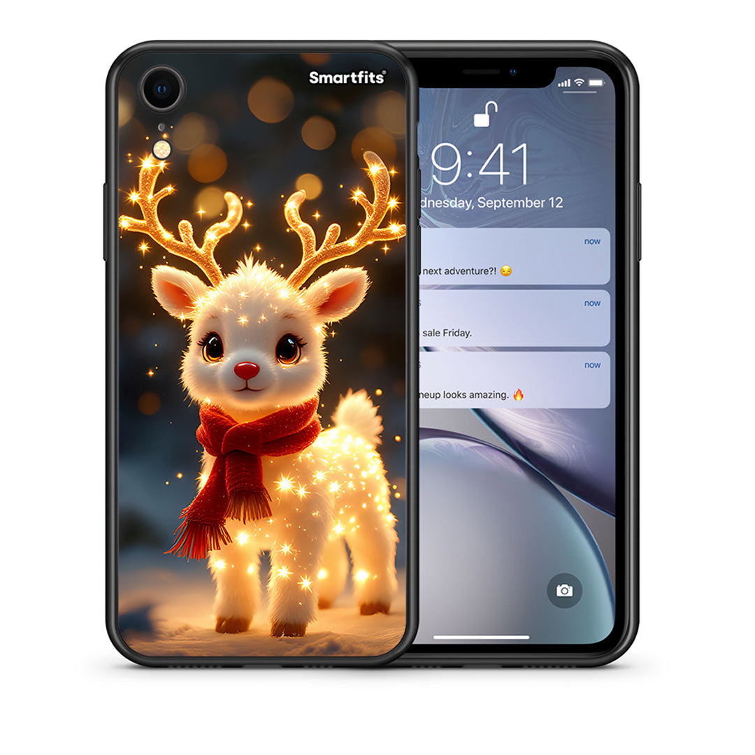 Θήκη iPhone XR Christmas Cutie από τη Smartfits με σχέδιο στο πίσω μέρος και μαύρο περίβλημα | iPhone XR Christmas Cutie case with colorful back and black bezels