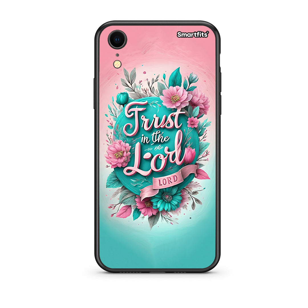 iphone xr Lord Trust θήκη από τη Smartfits με σχέδιο στο πίσω μέρος και μαύρο περίβλημα | Smartphone case with colorful back and black bezels by Smartfits