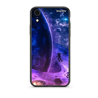 Thumbnail for iphone xr Lost Astronaut θήκη από τη Smartfits με σχέδιο στο πίσω μέρος και μαύρο περίβλημα | Smartphone case with colorful back and black bezels by Smartfits