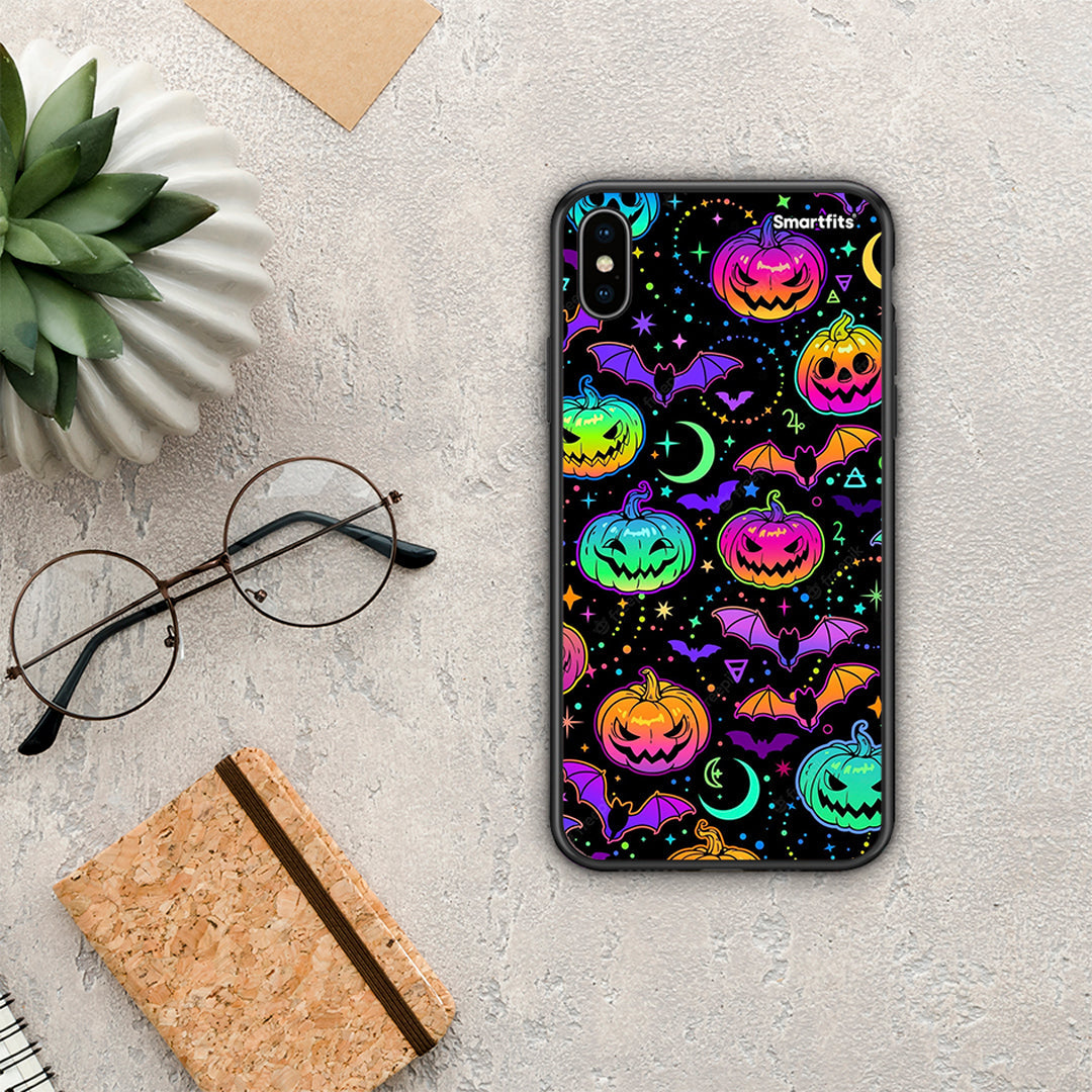 Neon Halloween - iPhone X / Xs θήκη