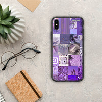 Thumbnail for Purple Aesthetic Collage - iPhone X / Xs θήκη