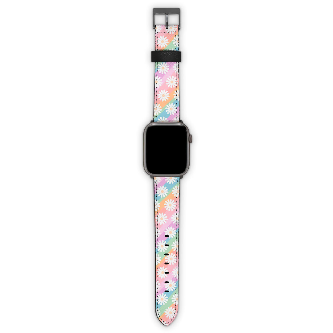 Λουράκι Smartwatch με χρώμα White Daisies – Smartfits