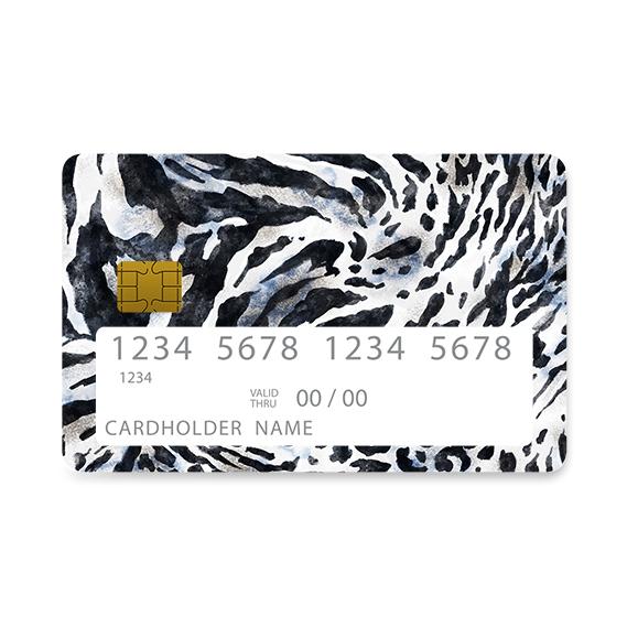 Bank Card Skin with  Animal Print design