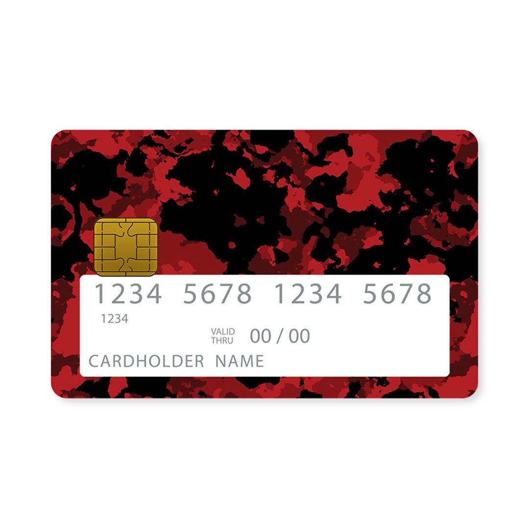 Bloodshot Camo - Card Overlay