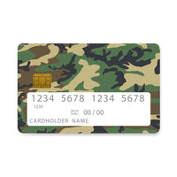 Thumbnail for Επικάλυψη Τραπεζικής Κάρτας σε σχέδιο Forest Camo σε λευκό φόντο