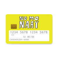 Thumbnail for Επικάλυψη Τραπεζικής Κάρτας σε σχέδιο No Monaay Funny σε λευκό φόντο