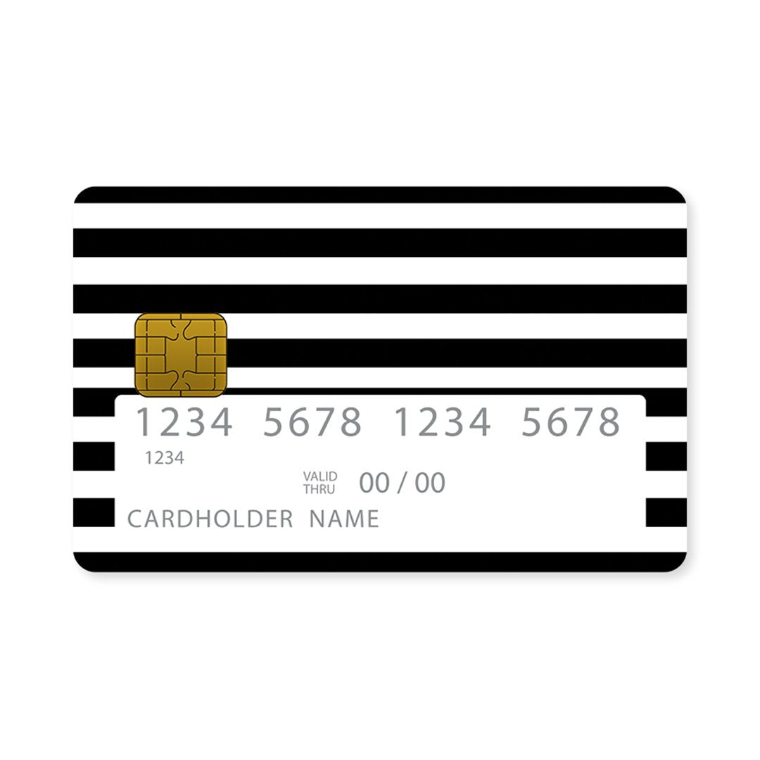 Black Stripes Checked - Card Overlay
