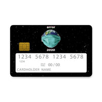 Thumbnail for Επικάλυψη Τραπεζικής Κάρτας σε σχέδιο Earth Corona σε λευκό φόντο