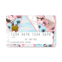 Thumbnail for Επικάλυψη Τραπεζικής Κάρτας σε σχέδιο Patchwork Floral σε λευκό φόντο