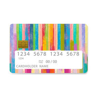 Thumbnail for Bank Card Skin with  Happy Stripes design