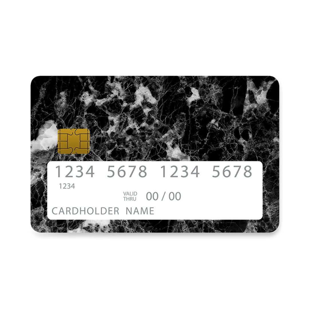 Επικάλυψη Τραπεζικής Κάρτας σε σχέδιο Marble Male σε λευκό φόντο