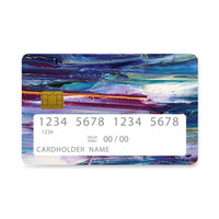 Thumbnail for Επικάλυψη Τραπεζικής Κάρτας σε σχέδιο Winter Paint σε λευκό φόντο