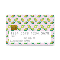 Thumbnail for Επικάλυψη Τραπεζικής Κάρτας σε σχέδιο Avocado Random σε λευκό φόντο