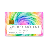 Thumbnail for Bank Card Skin with  Spiral Tie Dye design