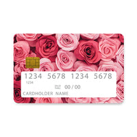 Thumbnail for Επικάλυψη Τραπεζικής Κάρτας σε σχέδιο Valentine RoseGarden σε λευκό φόντο