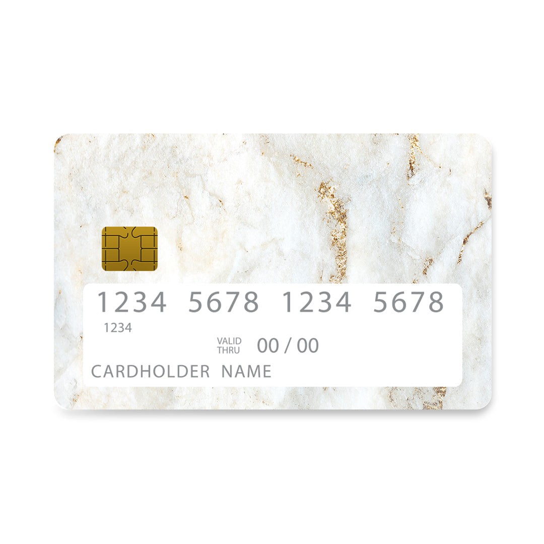 White Gold Marble - Card Card