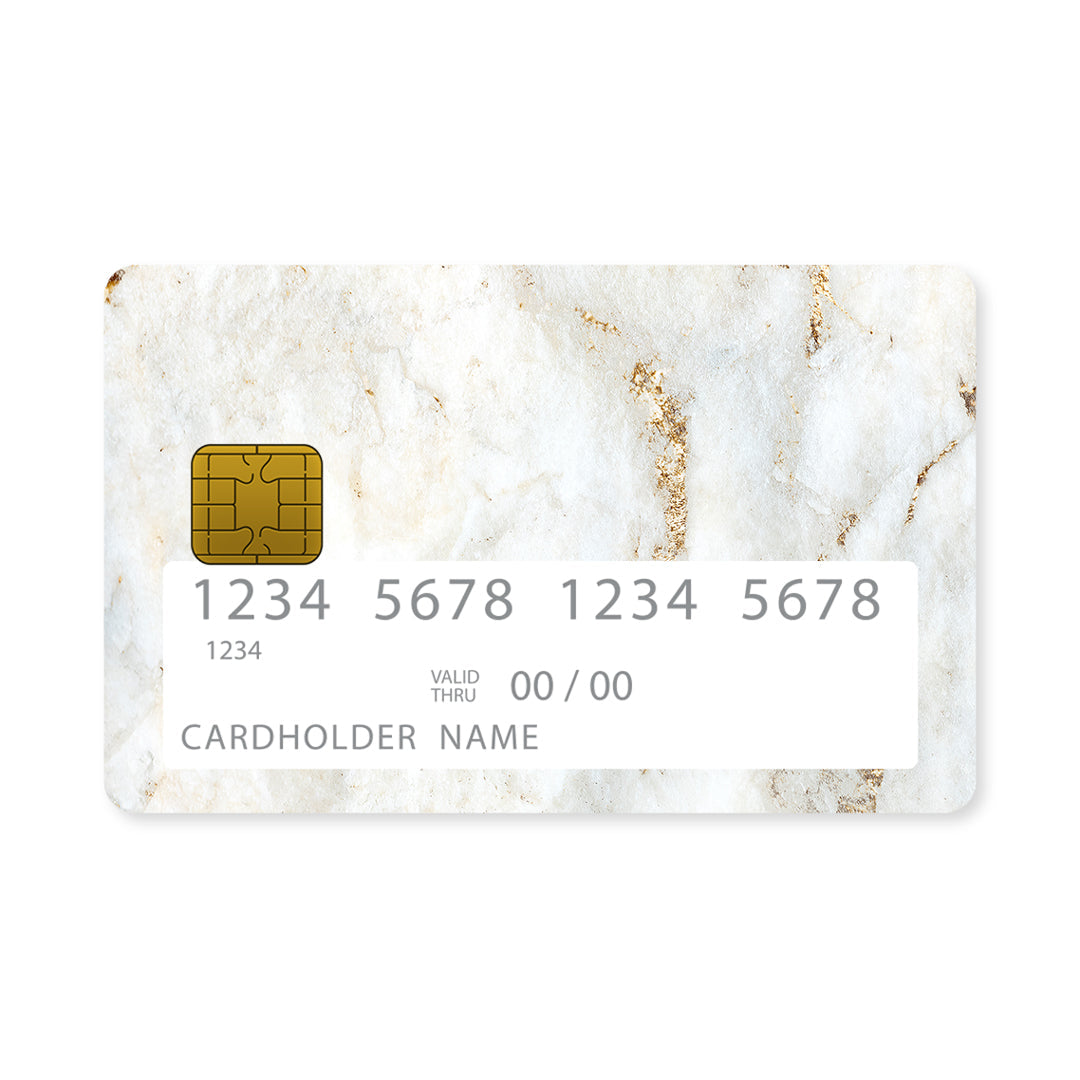 White Gold Marble - Card Card