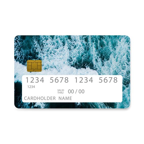 Bank Card Skin with  Wild Waves design