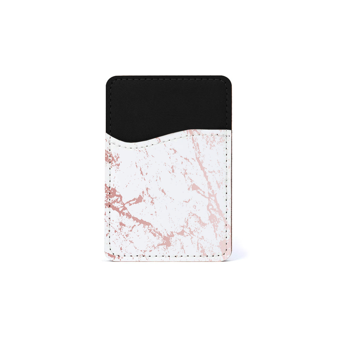 Αυτοκόλλητη Θήκη Καρτών με χρώμα Marble Pink Splash – Smartfits