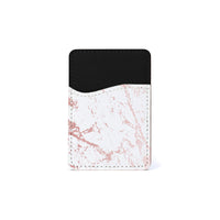 Thumbnail for Αυτοκόλλητη Θήκη Καρτών με χρώμα Marble Pink Splash – Smartfits