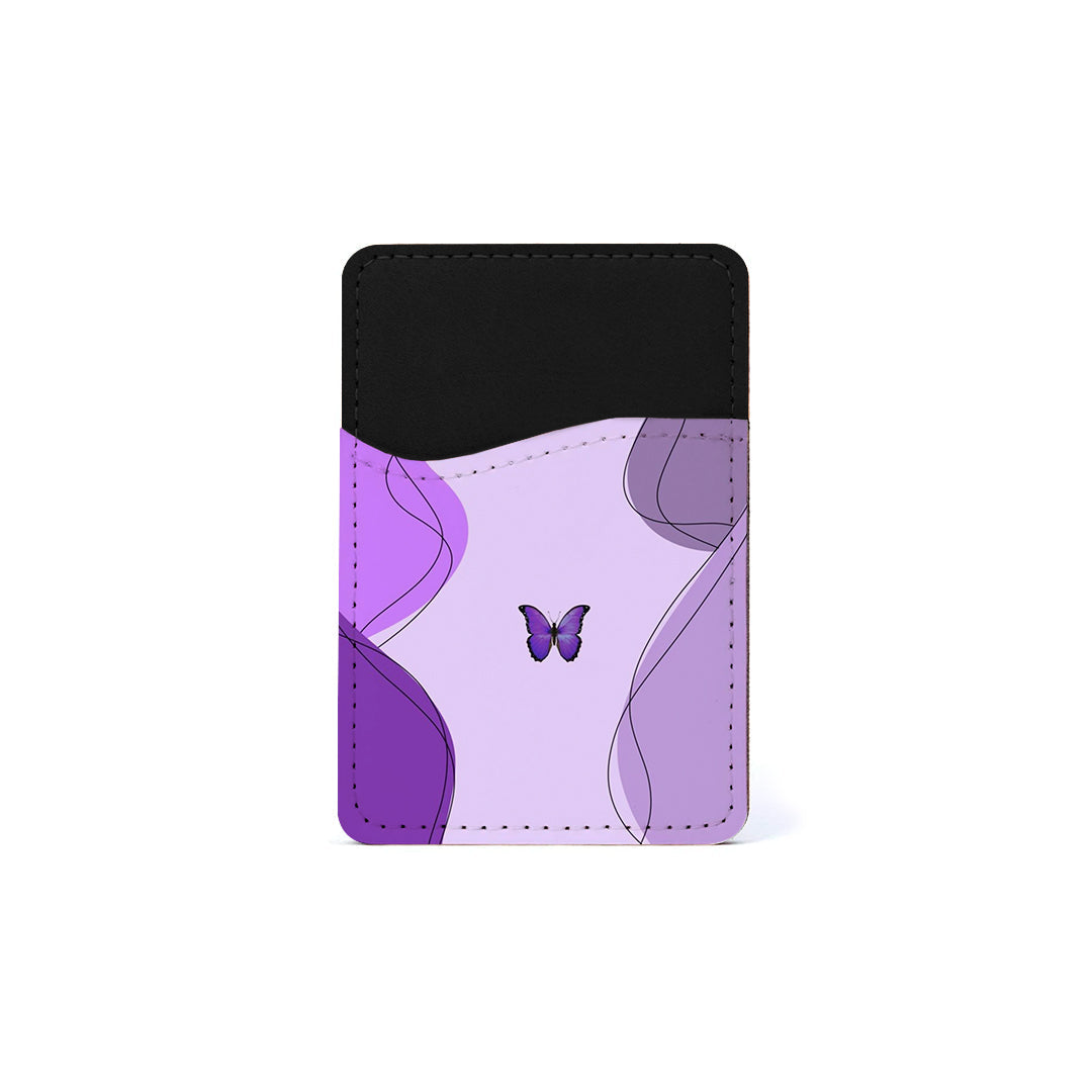 Αυτοκόλλητη Θήκη Καρτών με χρώμα Purple Mariposa – Smartfits