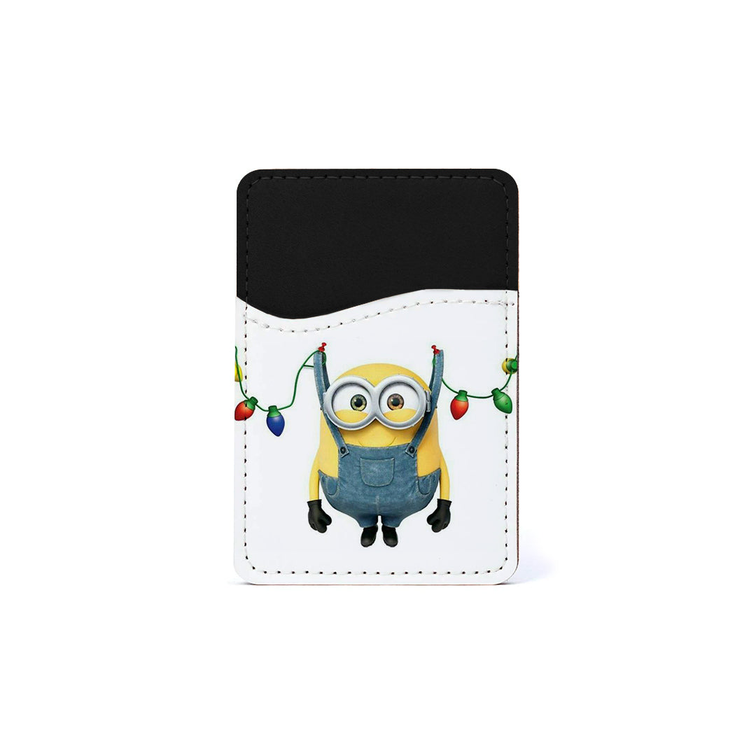 Αυτοκόλλητη Θήκη Καρτών με χρώμα Xmas Minion Lights – Smartfits